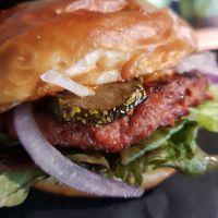 Special burger at UNMEAT in Zurich