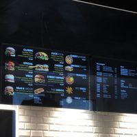 Menu Board at UNMEAT in Zurich