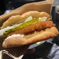 Vish burger  at UNMEAT in Zurich