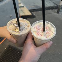 Chocolate and Vanilla milkshakes   at UNMEAT in Zurich