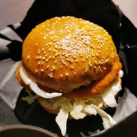 vish burger at UNMEAT in Zurich