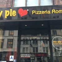 Front of pizzeria. at My Pie Pizzeria Romana - Lexington in New York City