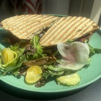 Vegan patty melt sandwich   at PublicUs in Las Vegas