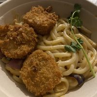 Curry Udon with chick’n  at Vege Asian Story in Warsaw