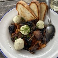 Vegan bean and lentils with cashew cheesee  at Under The Red Verandah in Christchurch
