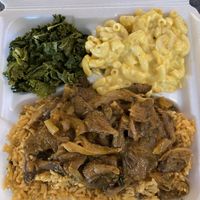 Huge portions n really delish! at Flame On Vegan in Agawam