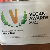 Award!  at Mama Gaia in Haarlem