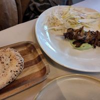 Kebab made from mushrooms at Mama Gaia in Haarlem