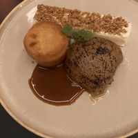 Nagerecht peer, Madeleine en vanille parfait , soooo good !  at Mama Gaia in Haarlem