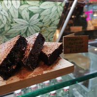 Chocolate, Hazelnut, date slice. at The Vibe in Liverpool