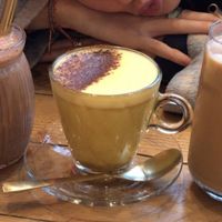 Smoothie, turmeric latte, iced coffee  at The Vibe in Liverpool