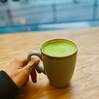 Matcha Latte 💚💚 at The Vibe in Liverpool