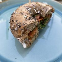 ‘Salmon’ bagel which is WITCHCRAFT  at The Vibe in Liverpool