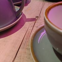 Cups and saucers at The Vibe in Liverpool