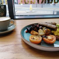 Full English breakfast at The Vibe in Liverpool