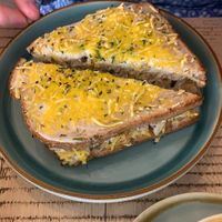 Chickpea Choona toastie 🌱 at The Vibe in Liverpool