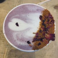 This lavender latte is to die for! at The Vibe in Liverpool