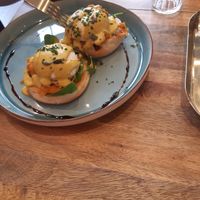 Tofu poached egg at The Vibe in Liverpool