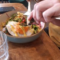 Hash stack with v'egg' at The Vibe in Liverpool