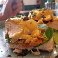 Poached 'egg' at The Vibe in Liverpool