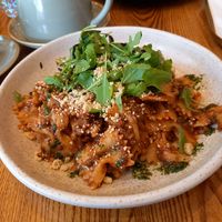 Pasta and lentils at The Vibe in Liverpool