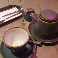 breakfast tea leaves in pot at The Vibe in Liverpool