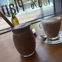 Snickers shake and chai latte  at The Vibe in Liverpool