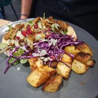 Shroom gyros at The Vibe in Liverpool