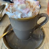 Mocha with marshmallows and whipped cream #Veganuary at The Vibe in Liverpool
