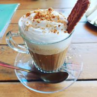 Biscoff latte at The Vibe in Liverpool