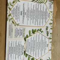 Menu  at The Vibe in Liverpool