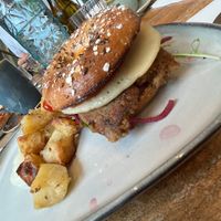 breakfast bagel  at The Vibe in Liverpool