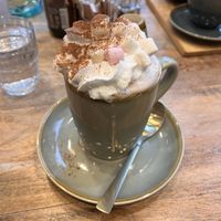 Mint hot chocolatee  at The Vibe in Liverpool
