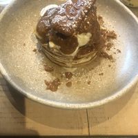 Banana biscoff pancakes  at The Vibe in Liverpool