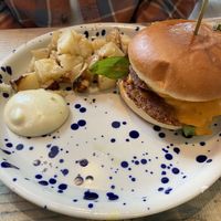 Smashed cheesy burger   at The Vibe in Liverpool