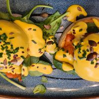 Vegan eggs hollandaise! at The Vibe in Liverpool