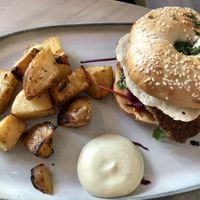 Breakkie bagel  at The Vibe in Liverpool