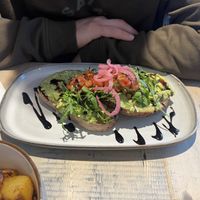Avocado smash  at The Vibe in Liverpool