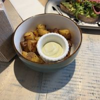 Garlic potatoes   at The Vibe in Liverpool