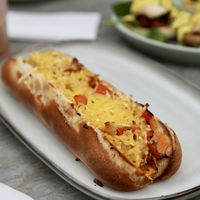 Philly ‘cheesesteak’ toastie   at The Vibe in Liverpool