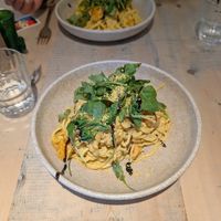 Butternut squash carbonara at The Vibe in Liverpool