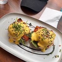 salmon eggs benedict at The Vibe in Liverpool