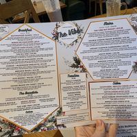 Menu. at The Vibe in Liverpool