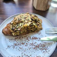 Pistachio croissant at The Vibe in Liverpool