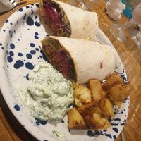 Shroom gyros - 7/10 - it felt slightly under seasoned maybe needed more salt, lot of shredded veg which kinda fell out all at once. Also not a fan of pots done this way paticularl at The Vibe in Liverpool