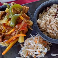 Citrus 'Ribs' w/Rice & Peas at Ballaz Restaurant & Bar - Maybe closed in Port Antonio