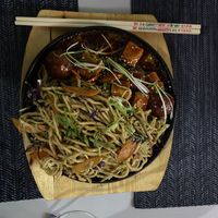 Sizzle plate with the best tofu  at The Seasonal in Lagos