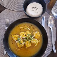 Mango tofu with rice at The Seasonal in Lagos