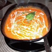 Tomato soup with coconut milk at The Seasonal in Lagos