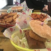 I had the tofu burger without the hot sauce, which was perfect for me   at The Rainbow Skull in Maidstone
